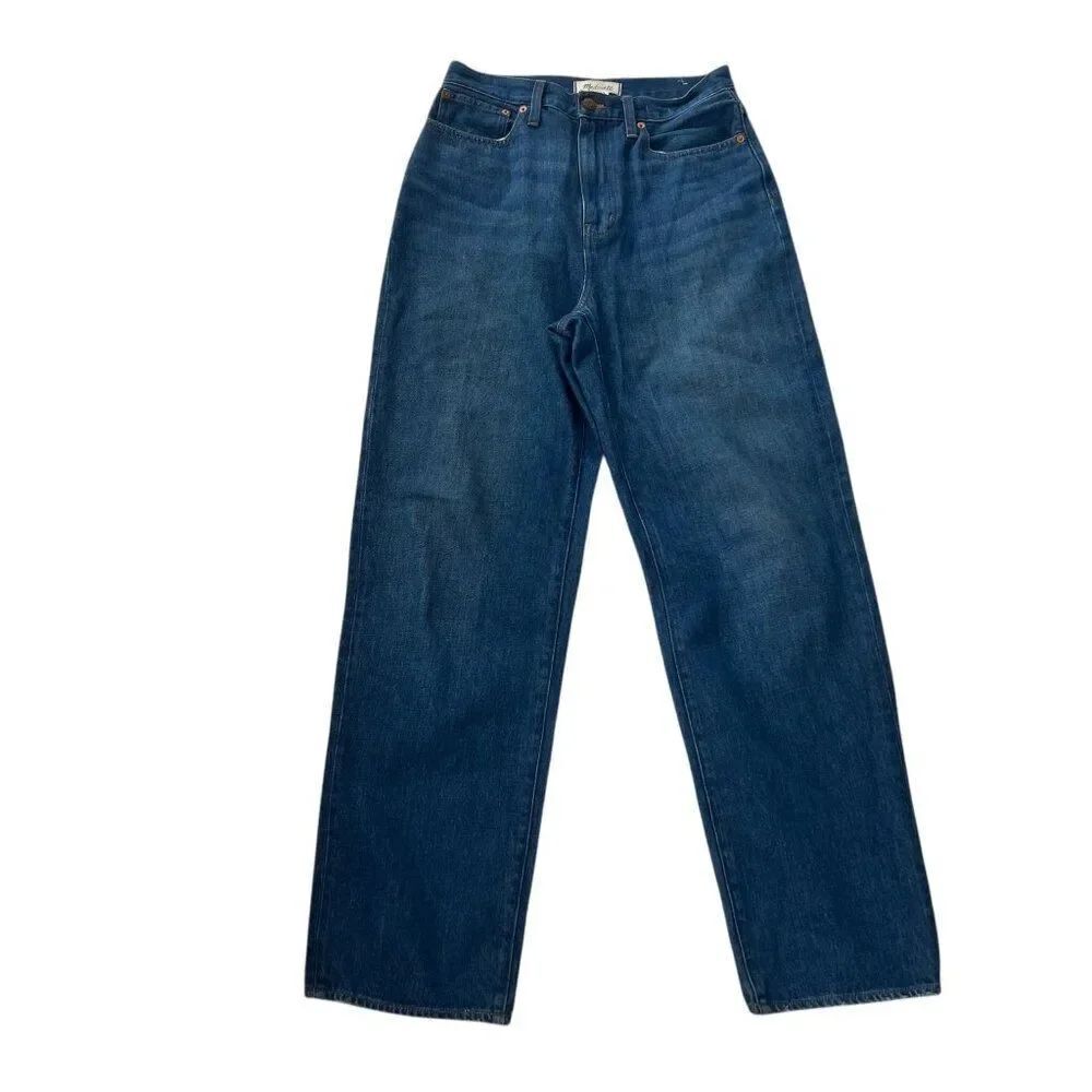 Madewell Women's Baggy Straight Ultra High Rise Cotton Hemp Blend Jeans Size 27